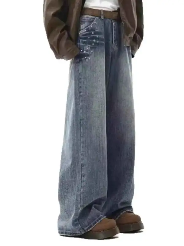 Embellished Wide Leg Jeans