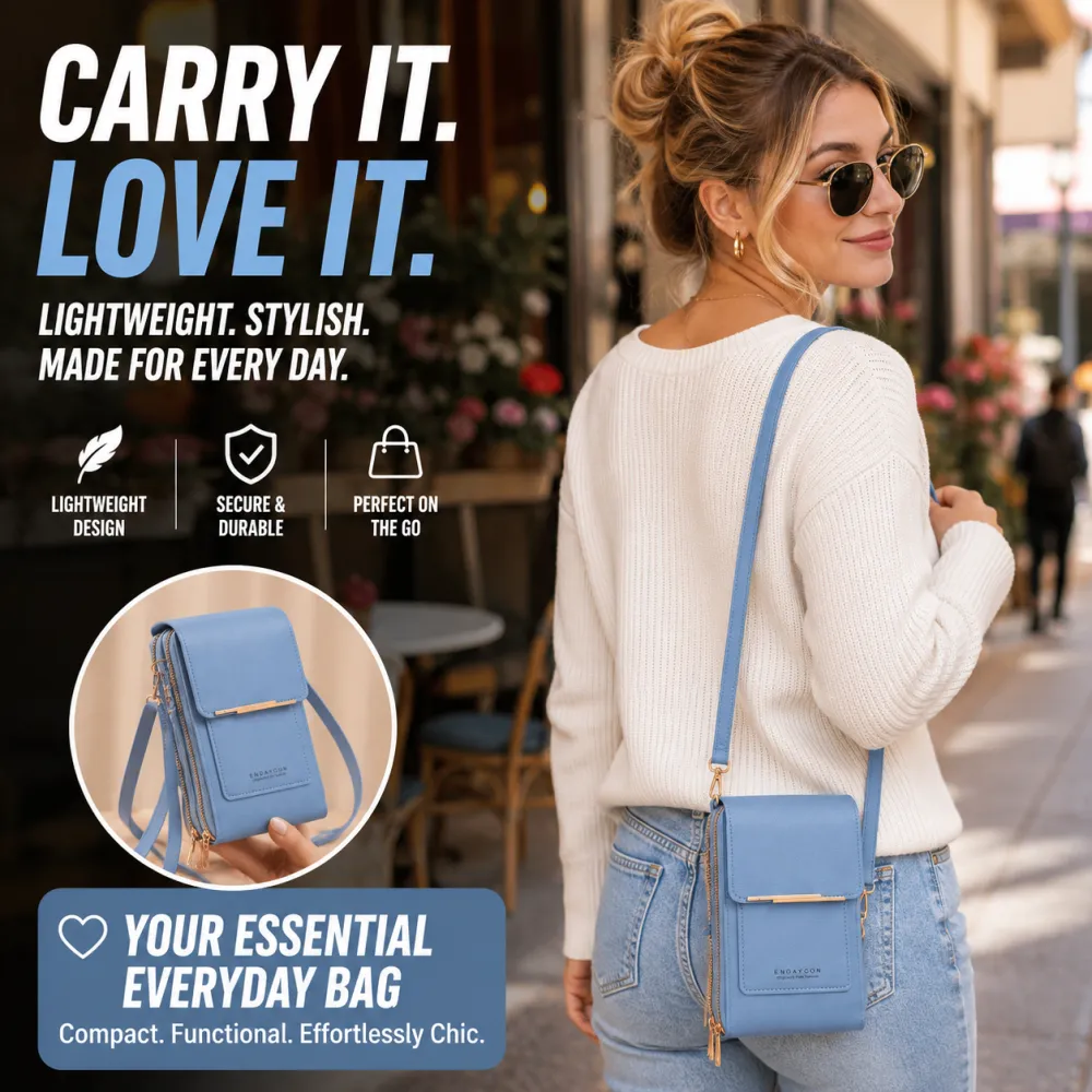 Touchscreen phone bag for women, versatile Korean version, single shoulder crossbody small bag