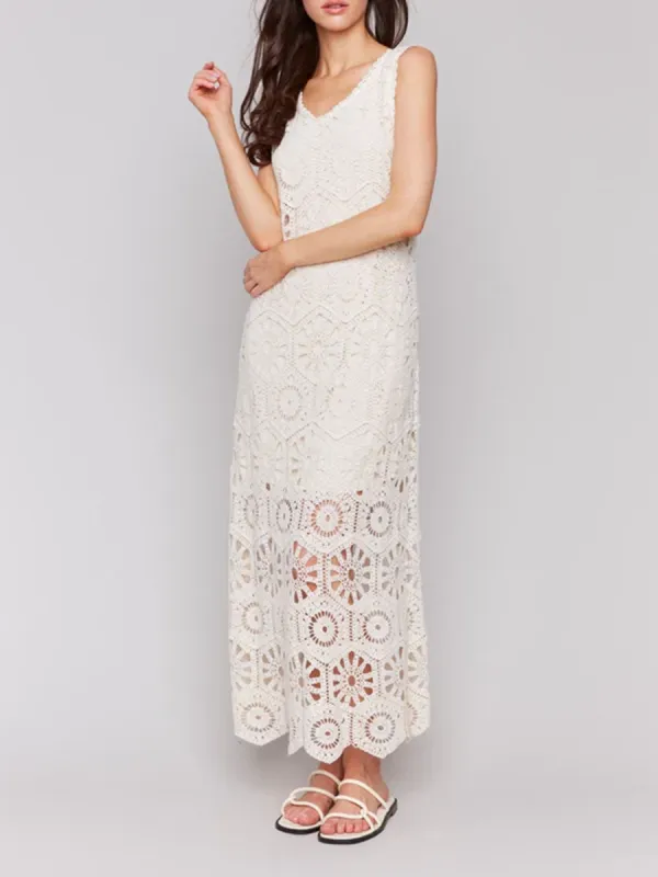 Cotton Casual Hollow Dress For Women