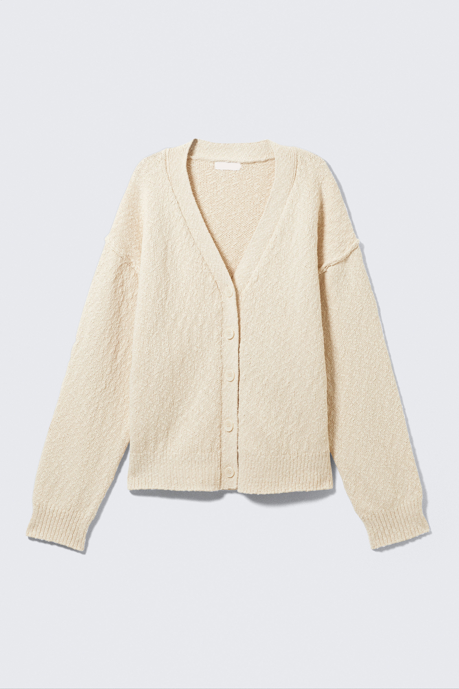 V-Neck Drop Shoulder Cardigan