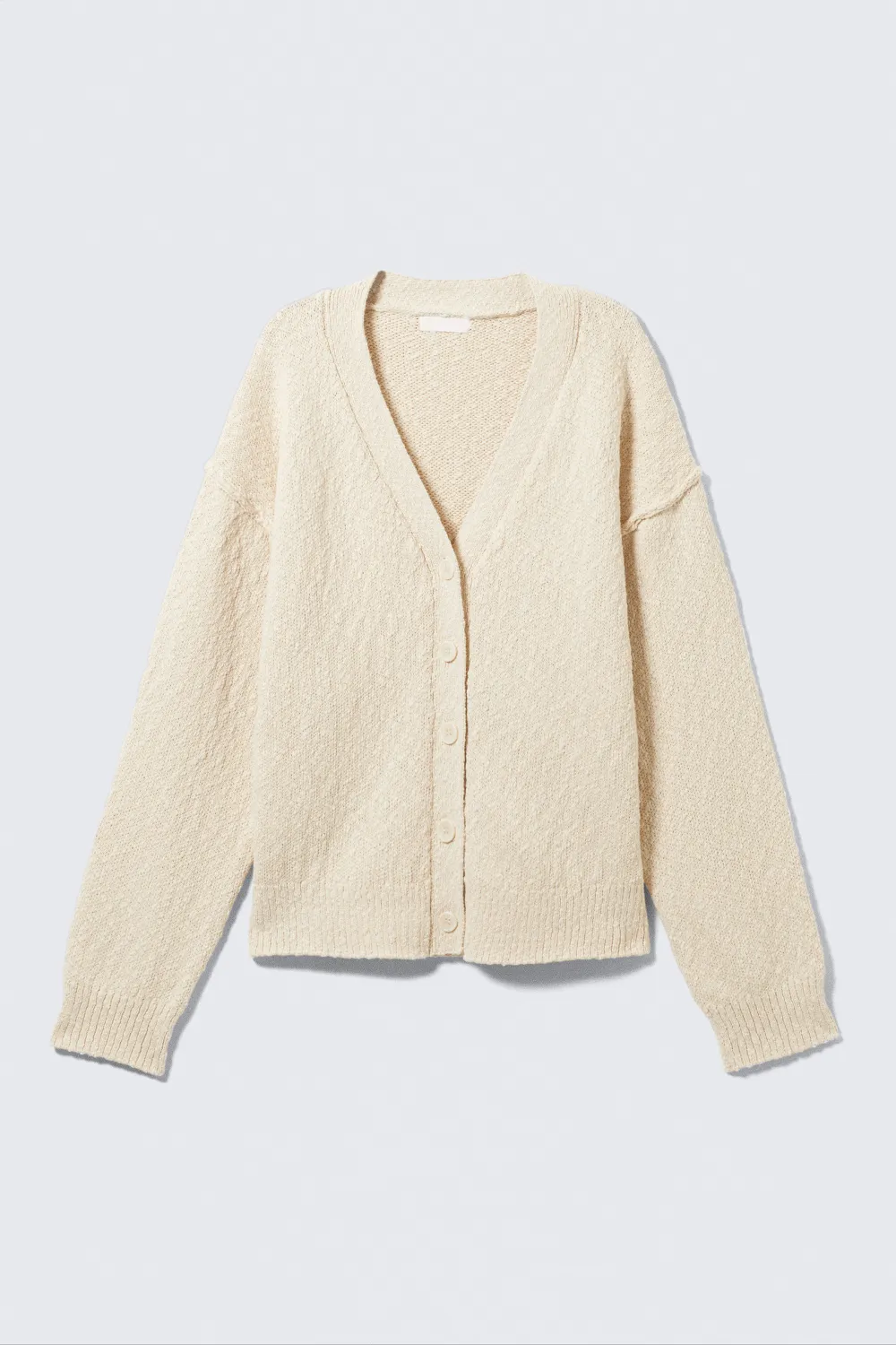 V-Neck Drop Shoulder Cardigan