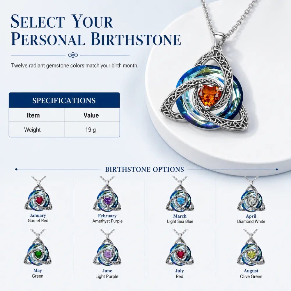 Witch Knot Zircon Necklace Light Luxury Niche High-End