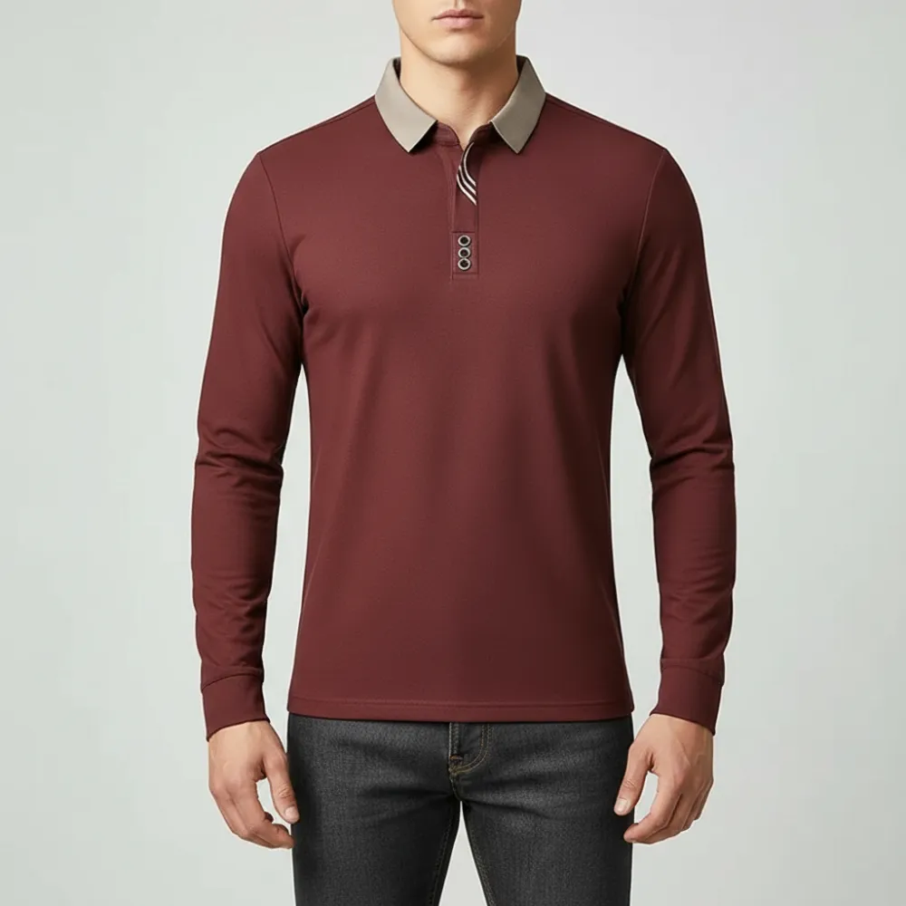 Tailored Long Sleeve Polo