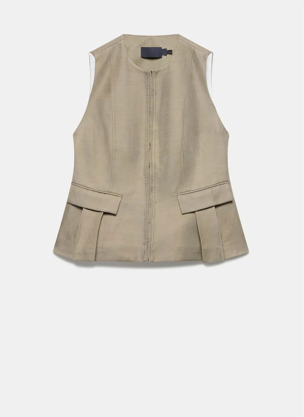 Casual StyleCrew Neck Waistcoat