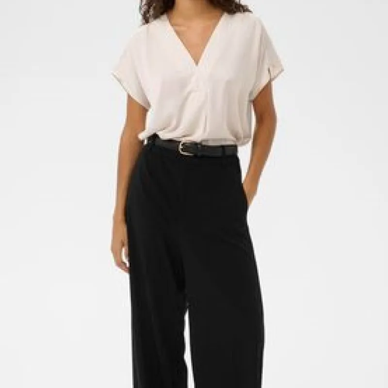 V Neck Loose Short Sleeve Top
