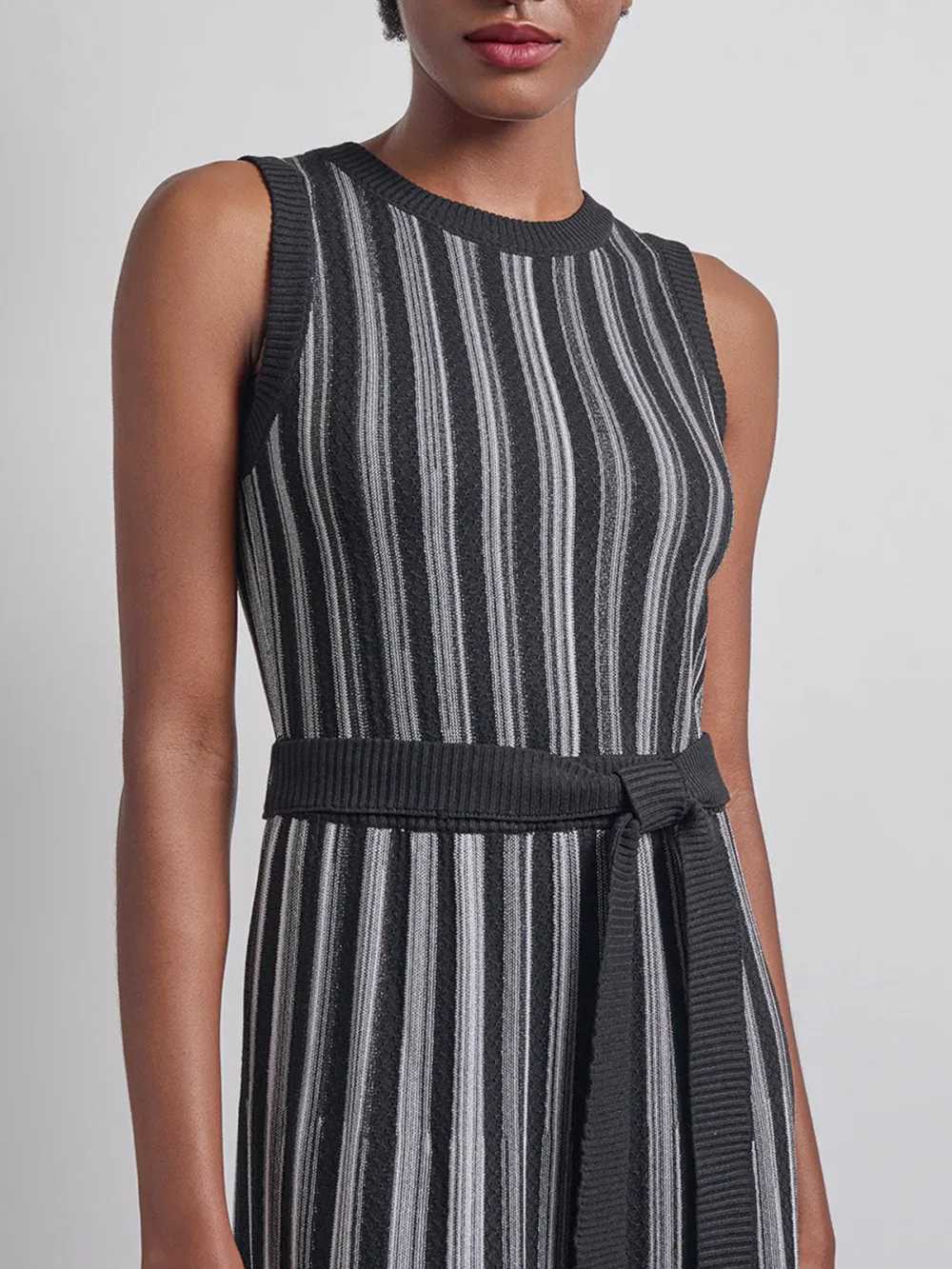 Striped Round Neck Dress