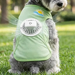 2026 New Model Fan Dog Clothes Cooling Vest Summer Sun Protection Thin Breathable Pet Clothing for Small and Medium-Sized Dogs