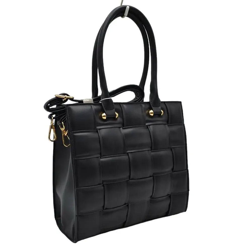 Faux Leather Tote Bag