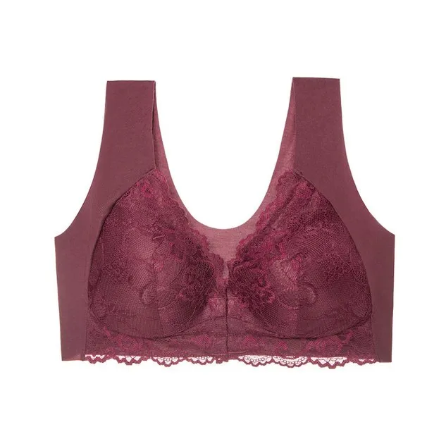 Lace Plain Casual Bra & Bralette