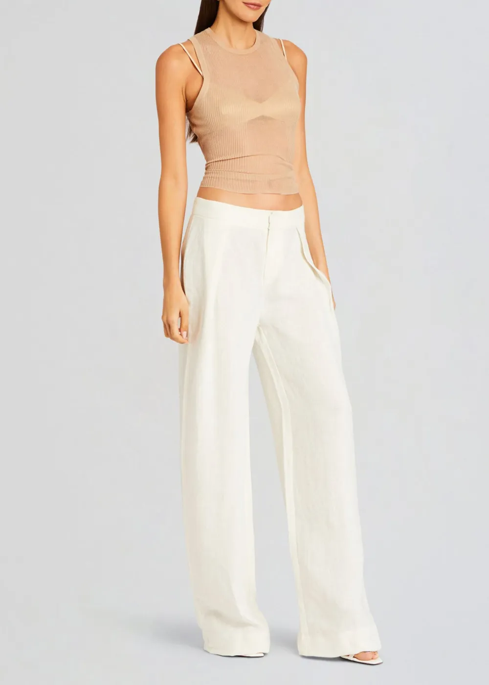 Linen Pleated Pant