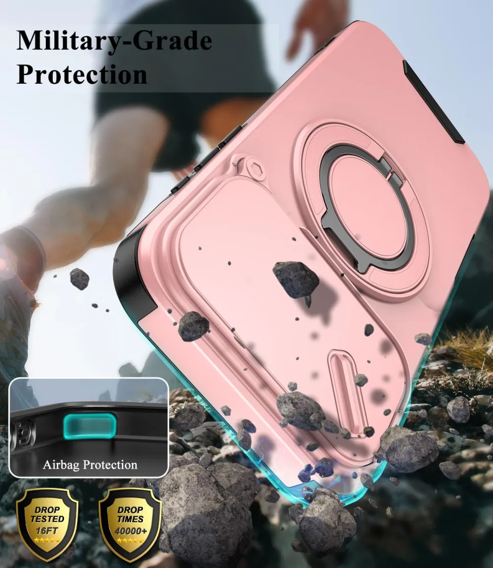 For iPhone 18 Pro Max LINK Phone Case Apple 15 Pro Sliding Window Stand Shockproof Protective Cover