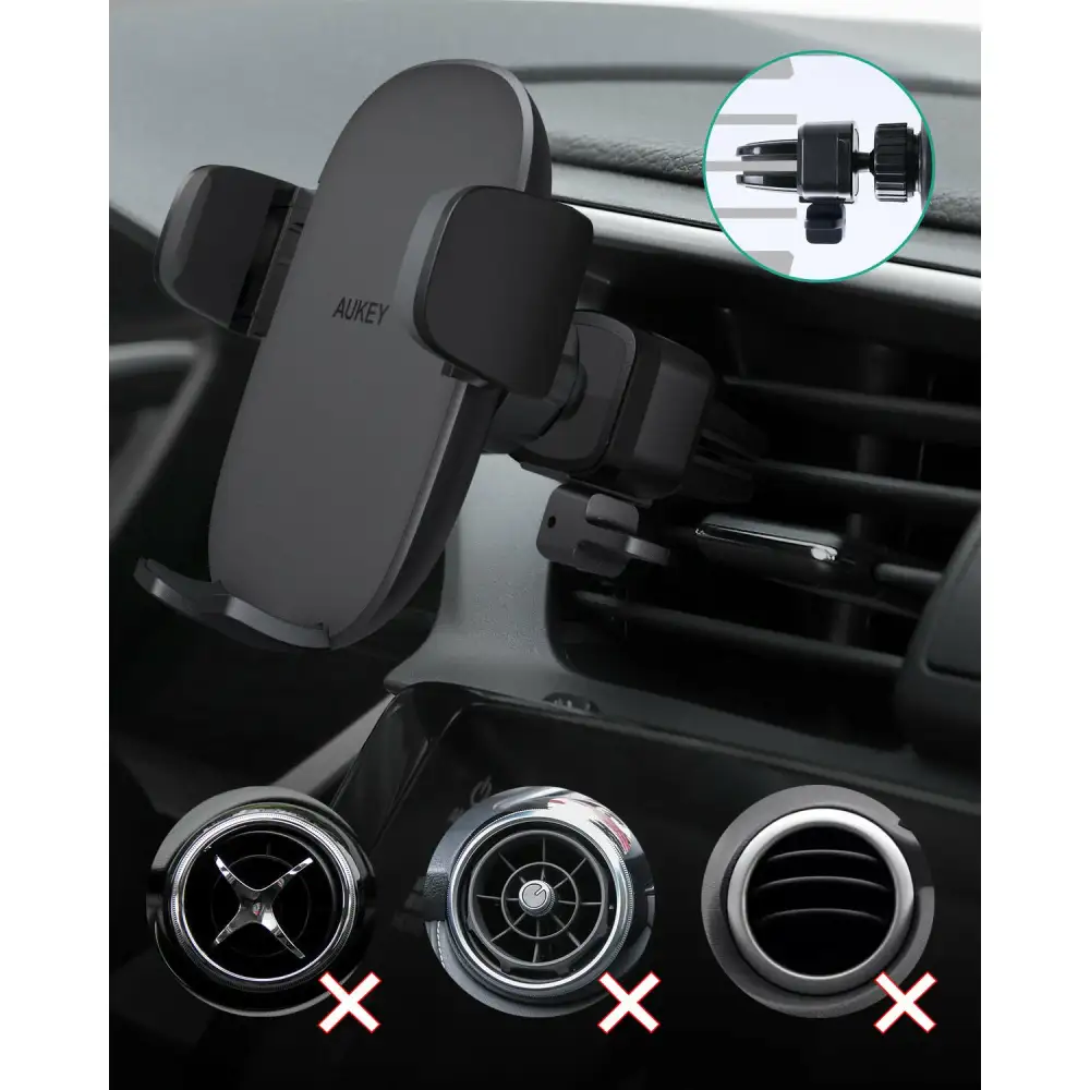 AUKEY Car Mount Phone Holder Strong Suction Easy One Touch Lock/Release