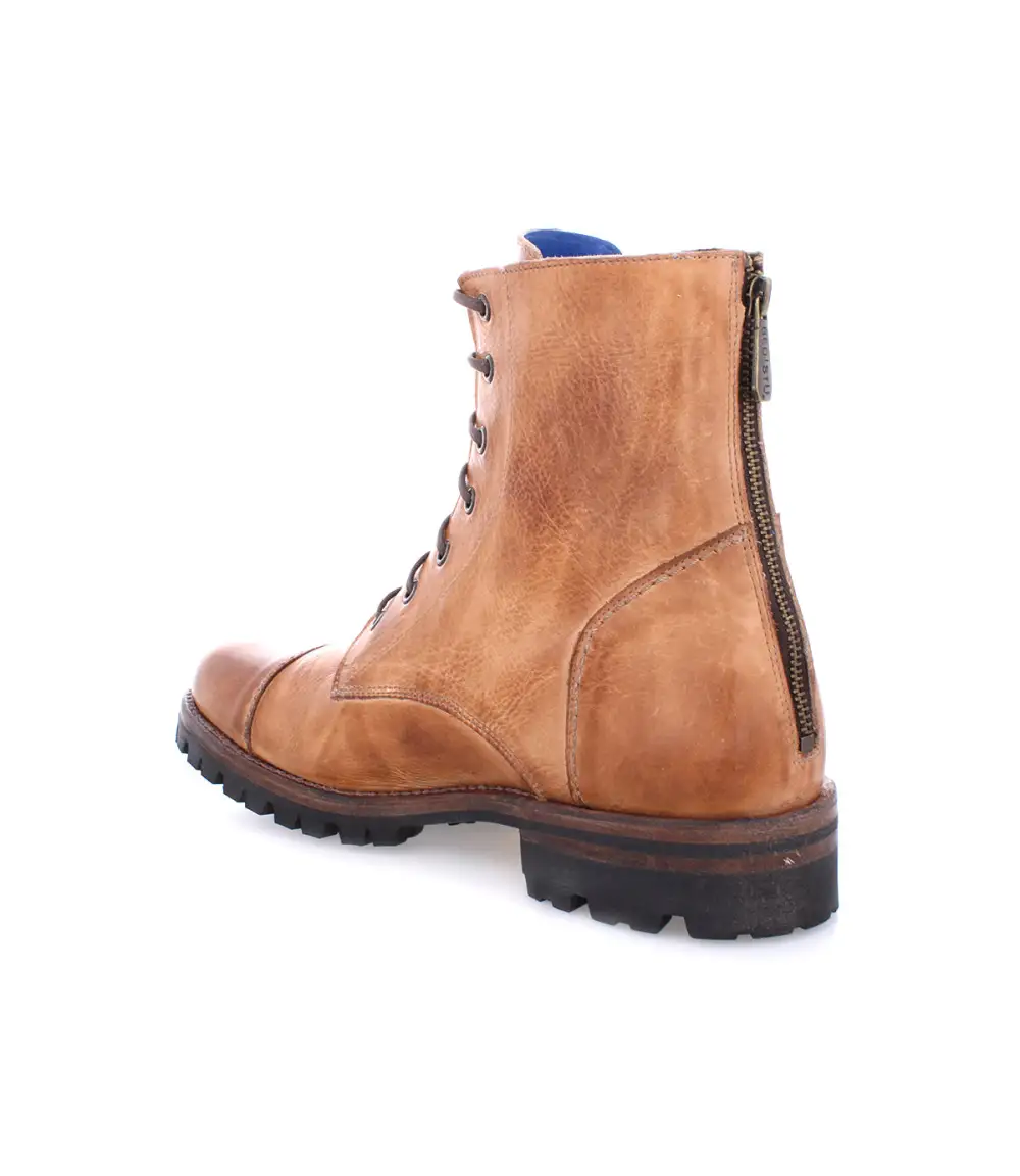 Lug Sole Back Zip Welted Rugged Ankle Boots