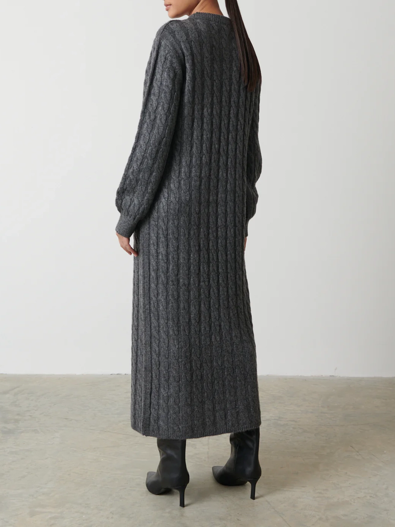 Cable Knit Midi Dress
