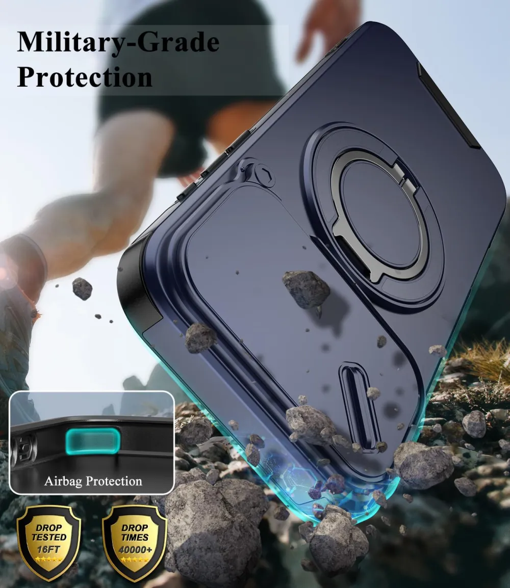 For iPhone 18 Pro Max LINK Phone Case Apple 15 Pro Sliding Window Stand Shockproof Protective Cover