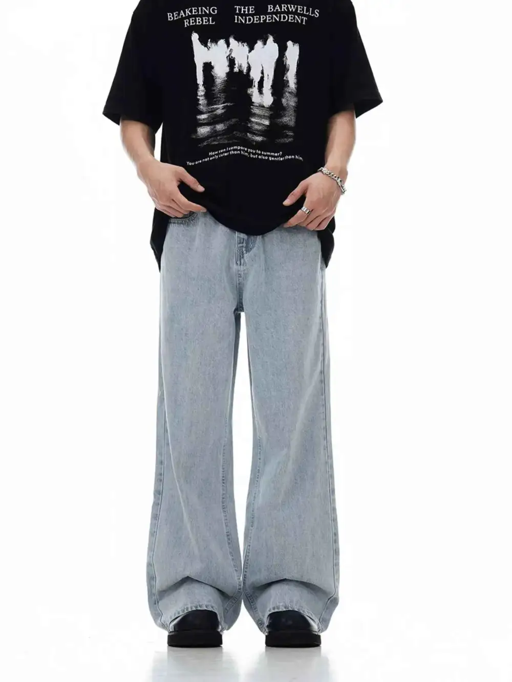 Wash Wide Leg Jeans