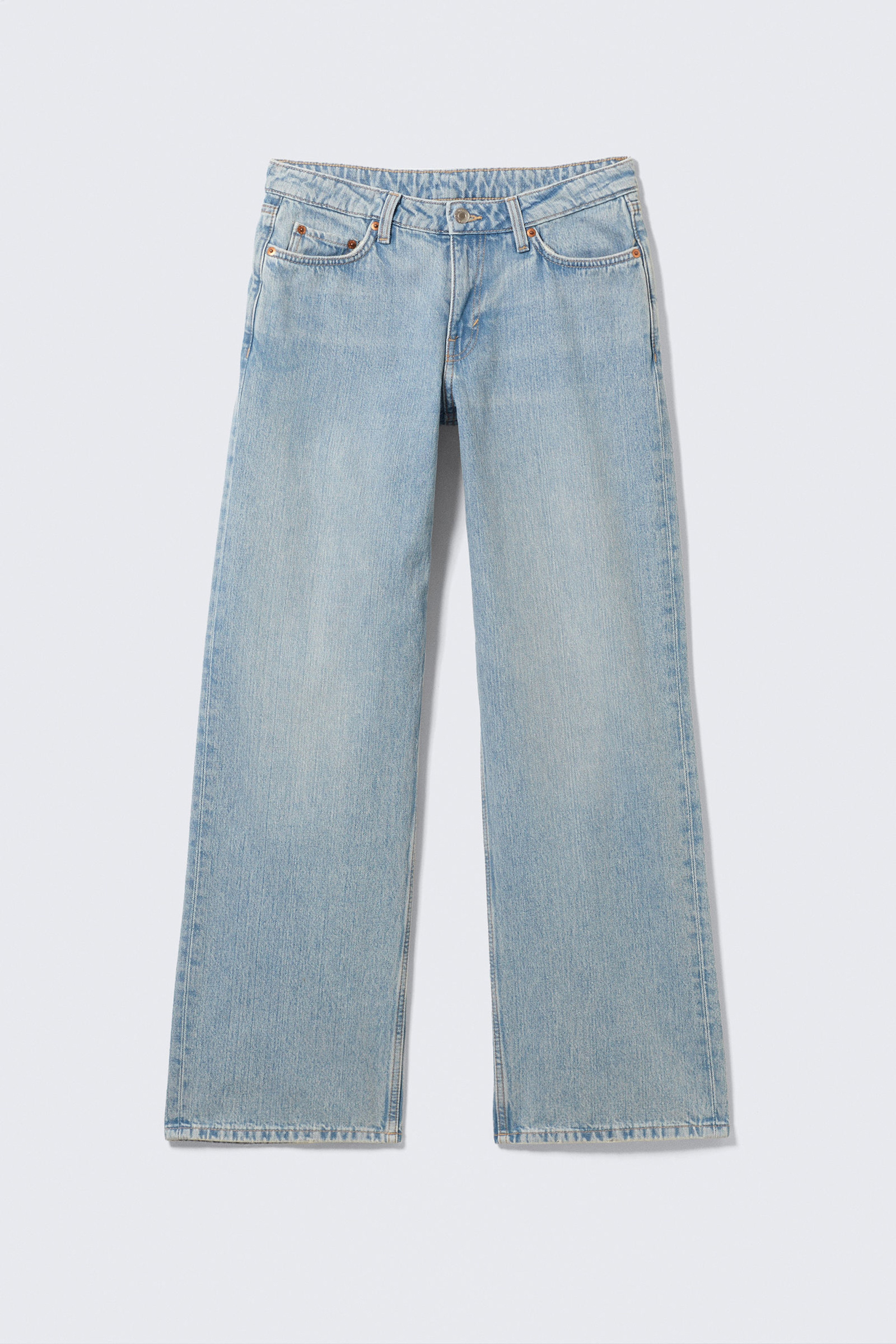 Pocketed Low Waist Jeans