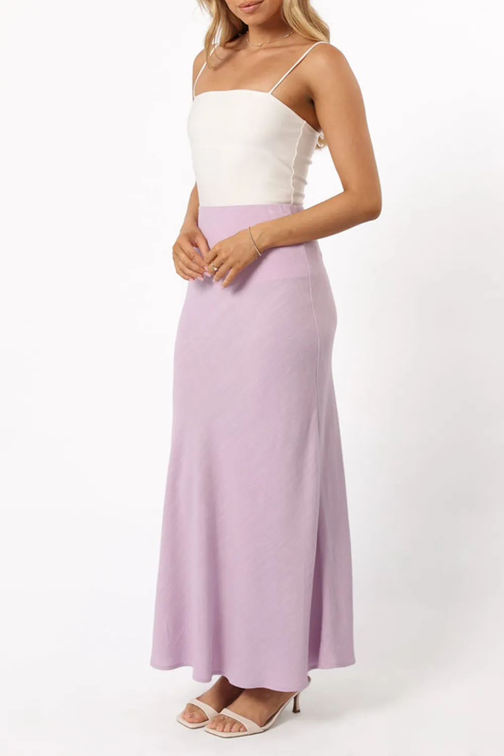 NELLE MIDI SKIRT - LILAC