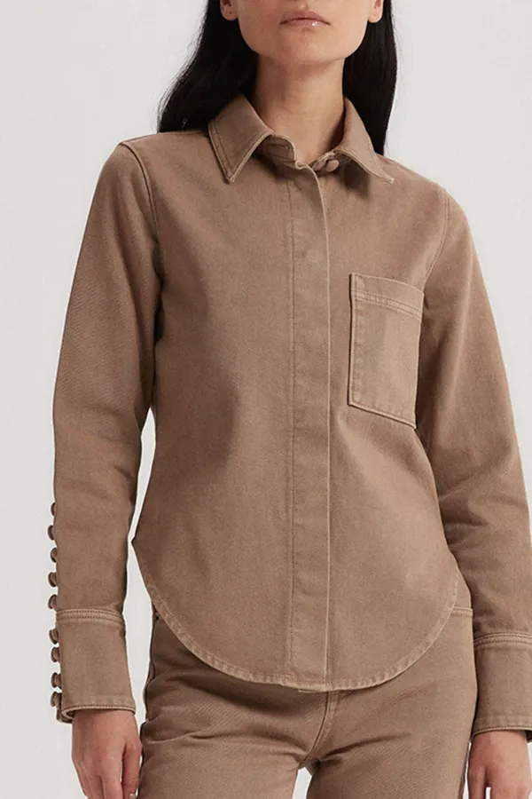 Lapel Denim Shirt