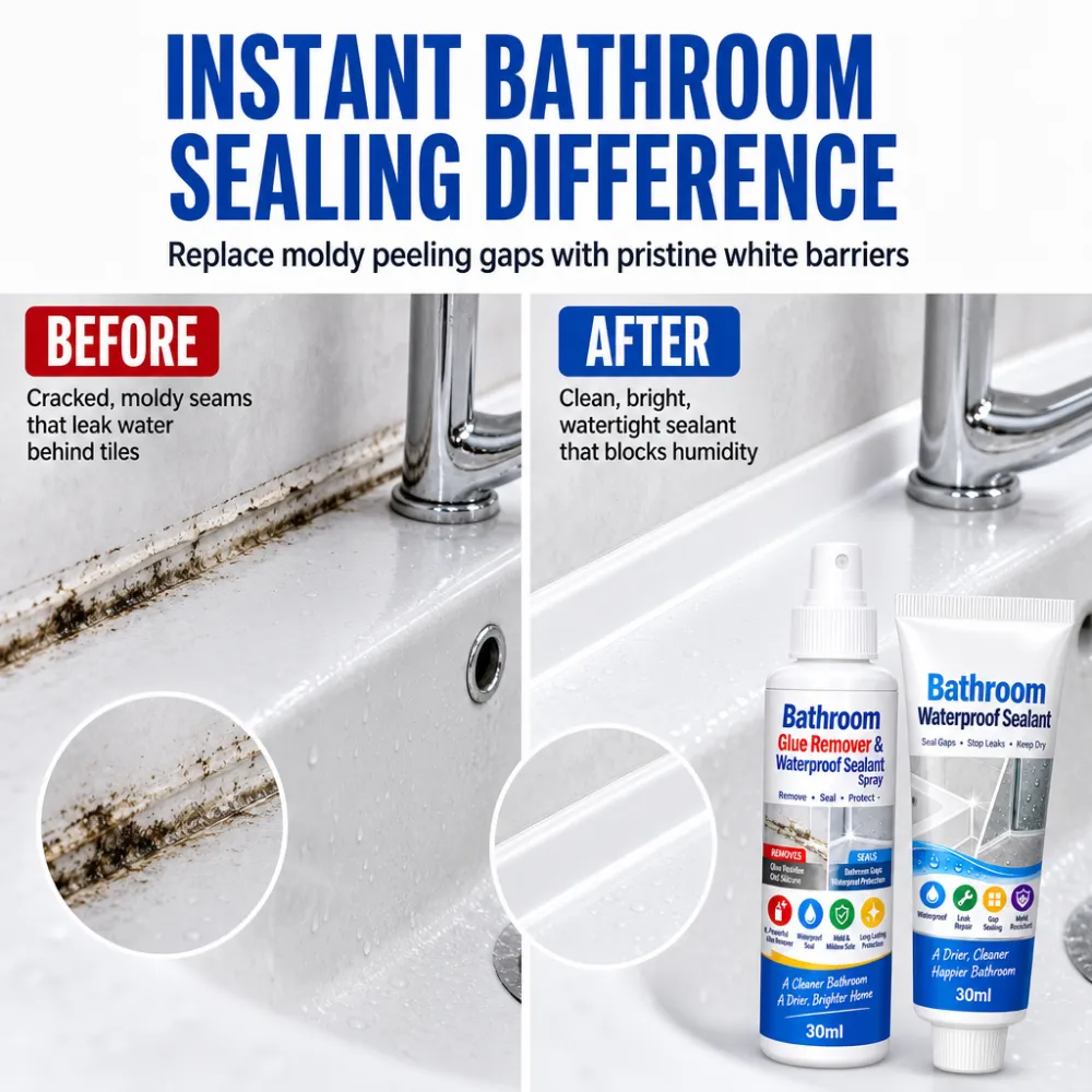 Bathroom Glue Remover and Waterproof Sealant Set