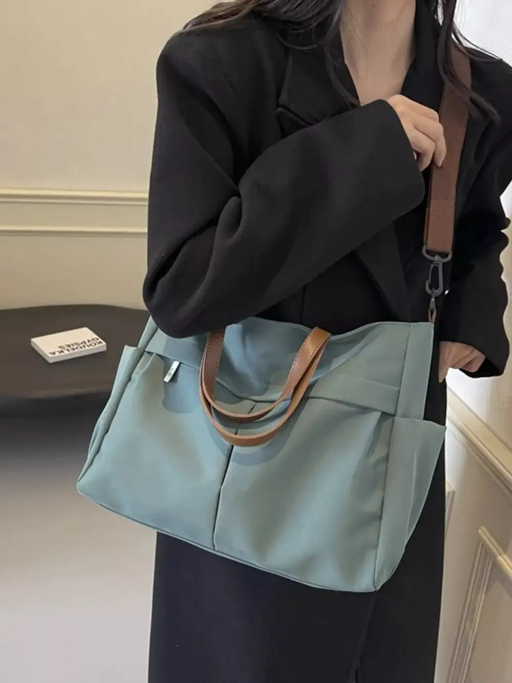 Casual Lightweight Nylon Tote Handbag