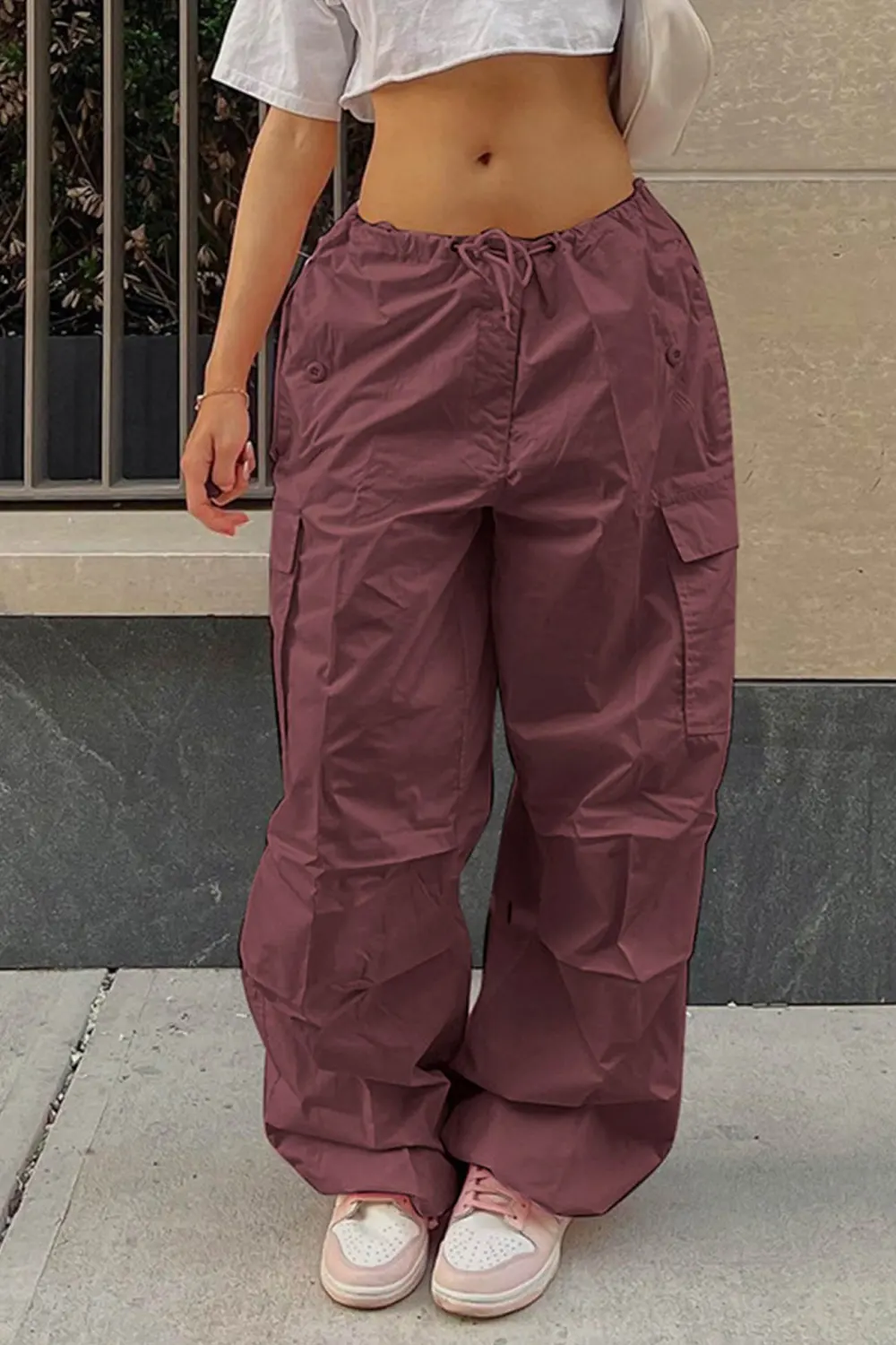 High Waist Utility Cargo Pants