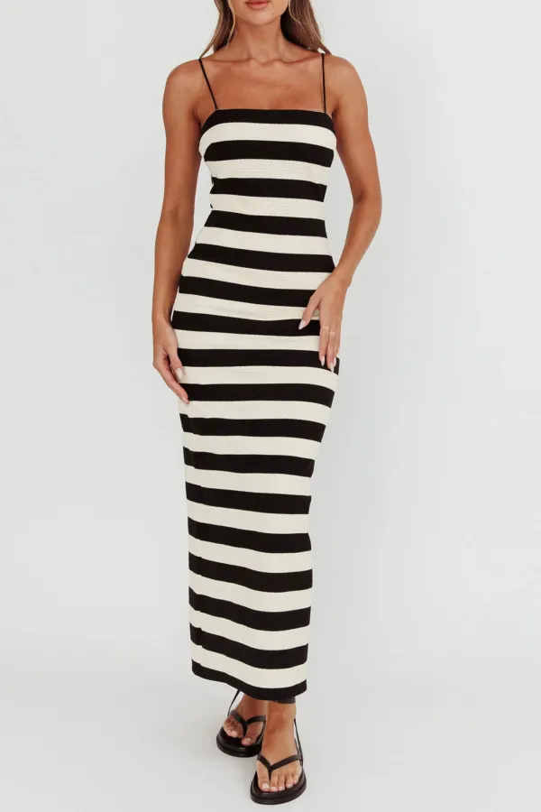 Casual Resort Striped Dress