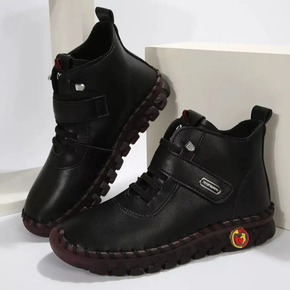 Lace-Up Platform Ankle Boots