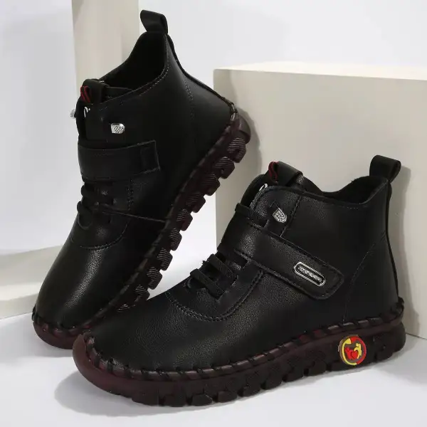 Lace-Up Platform Ankle Boots