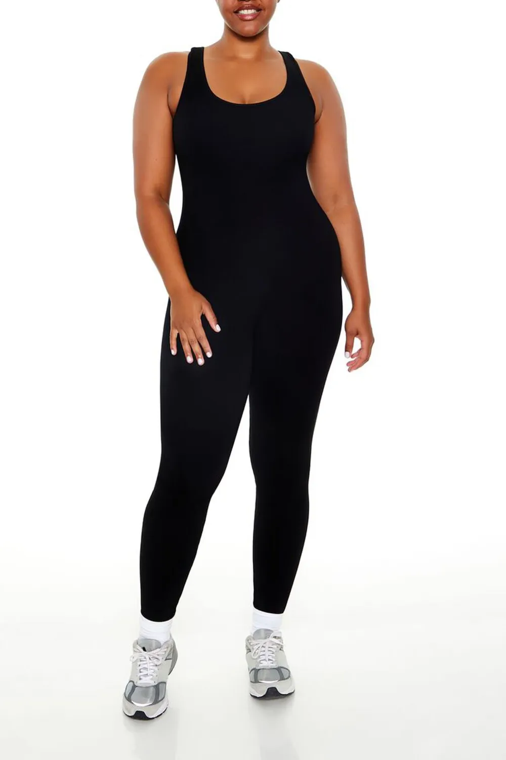 Plus Size Seamless Tank Jumpsuit