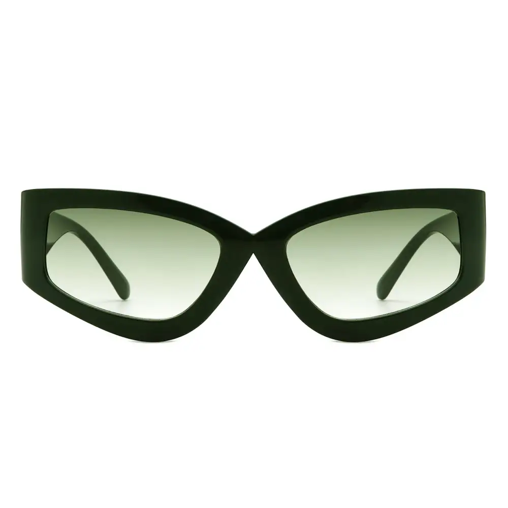 Rectangle Geometric Tinted Chunky Square Sunglasses