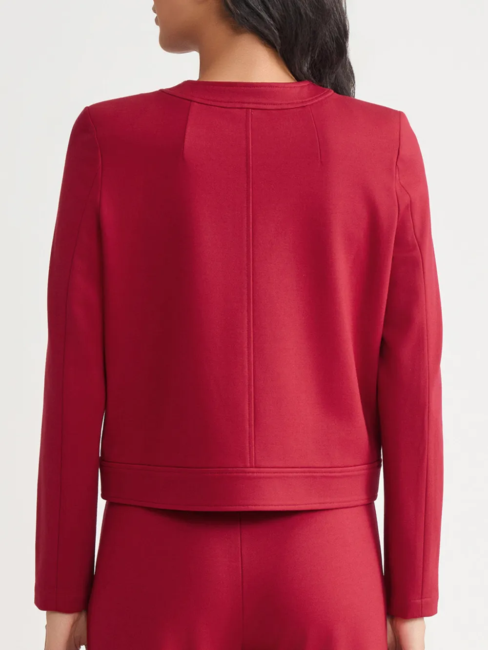 Round Neck Zipper Jacket