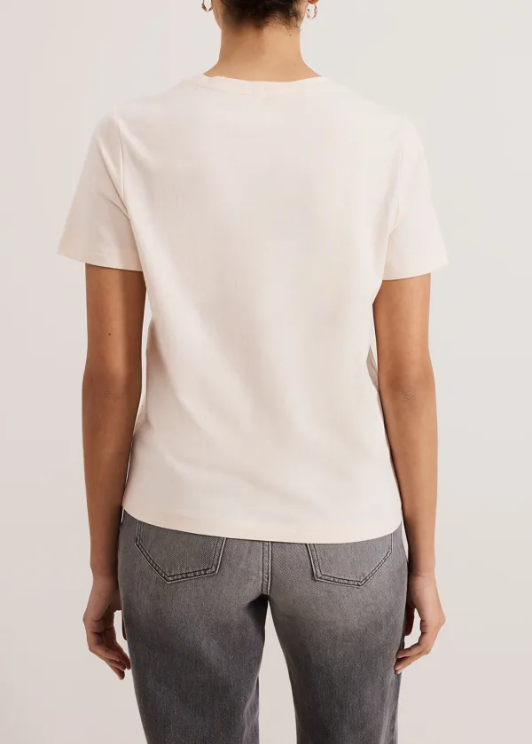 Creative Mosaic Commuter Style Short-Sleeved Top