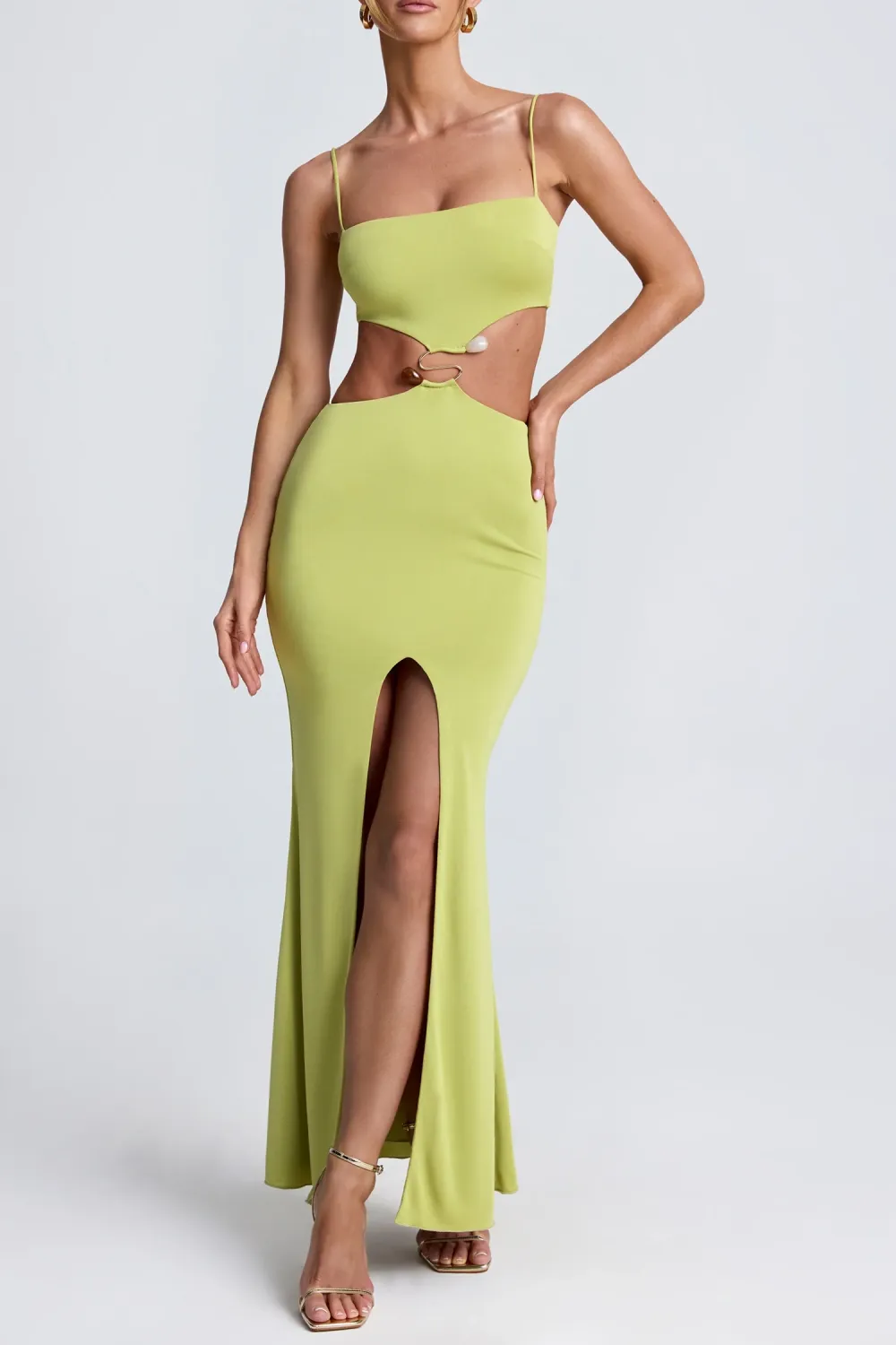 Creative Slim-Fit Fishtail Square Neck Dress