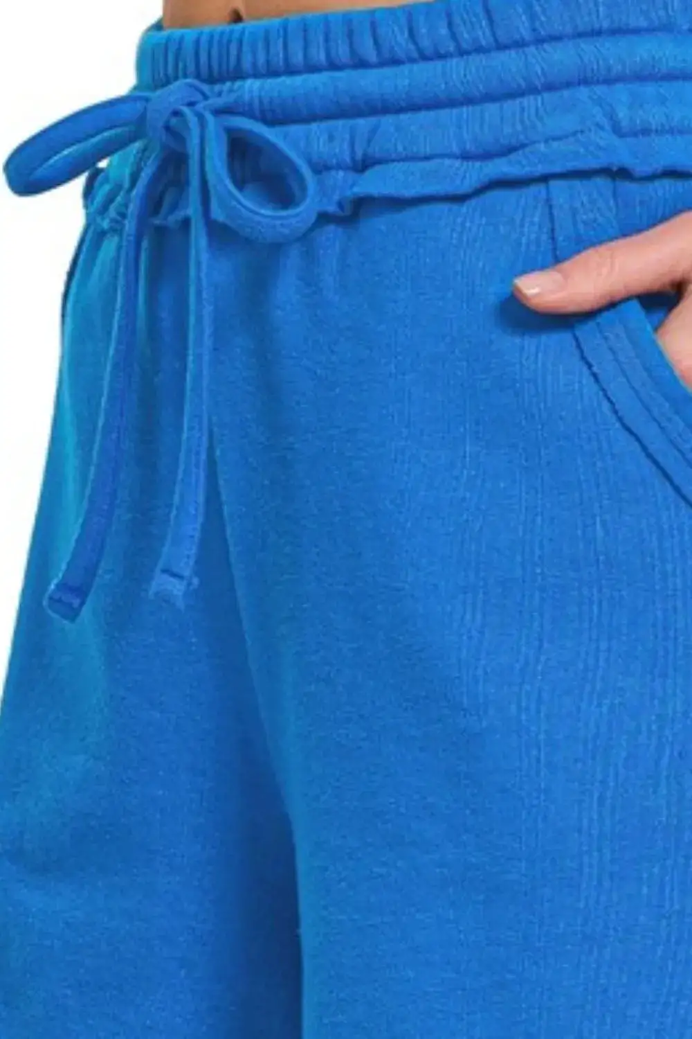 Everyday Fleece Raw Hem Shorts with Draw String