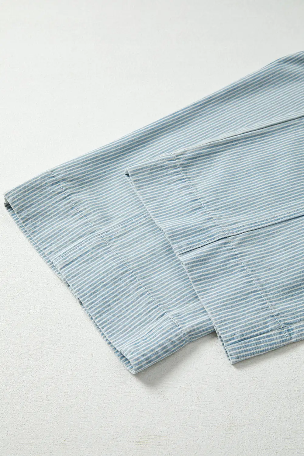 Drawstring Stripe Mid Rise Waist Jeans