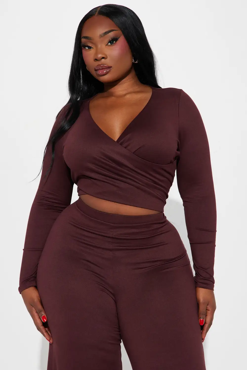 Simple Rules Pant Set - Brown