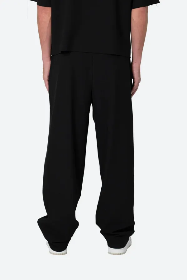 JET BLACK LOOSE FIT TROUSER PANTS