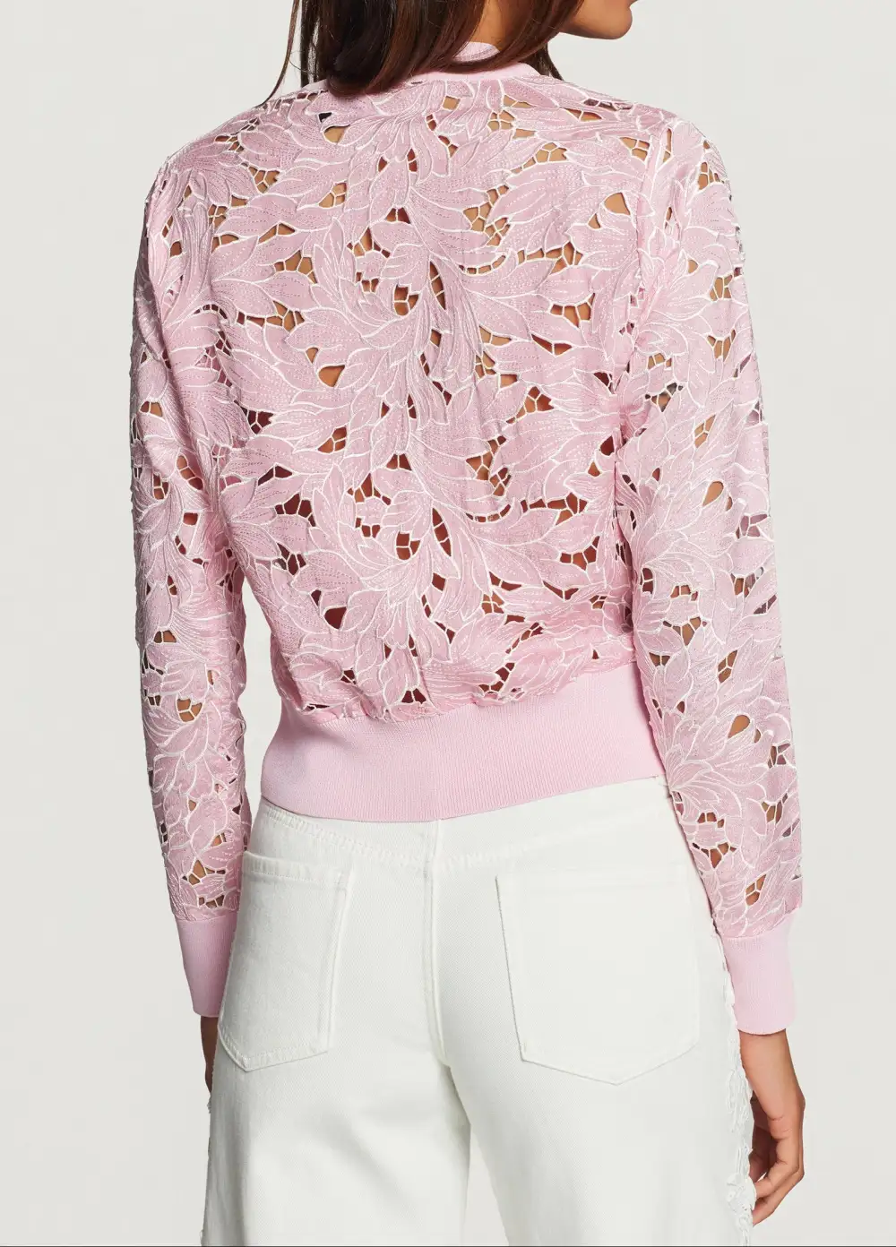Embroidered Button Front Knit Cardigan