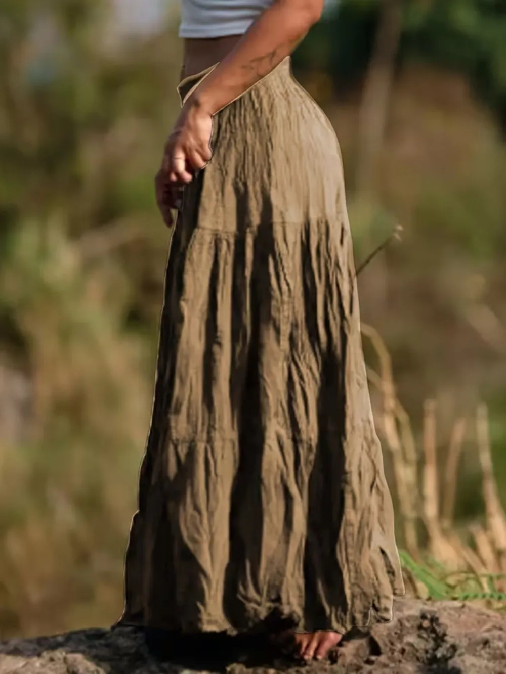 Tiered Ed Maxi Skirt