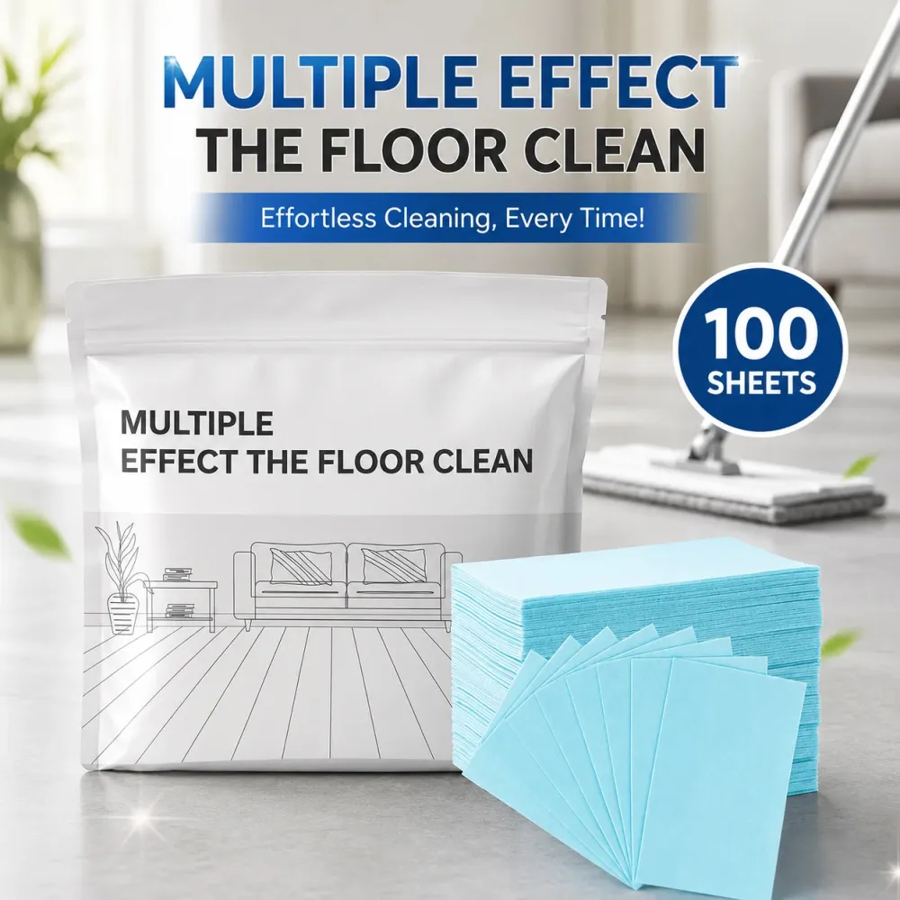 Decontamination and Brightening Floor Cleaning Sheet