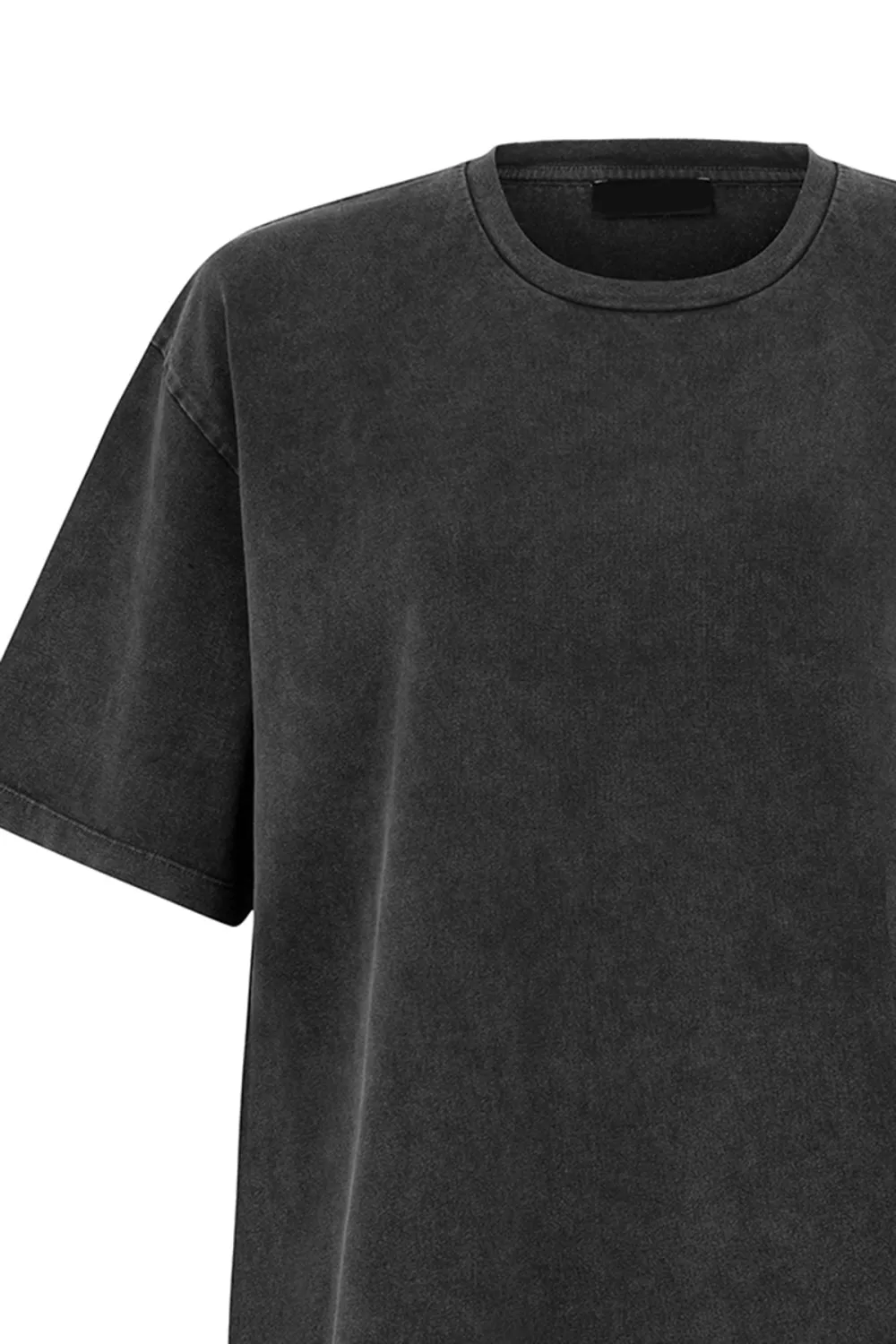 Crew Neck T-Shirt-Grey