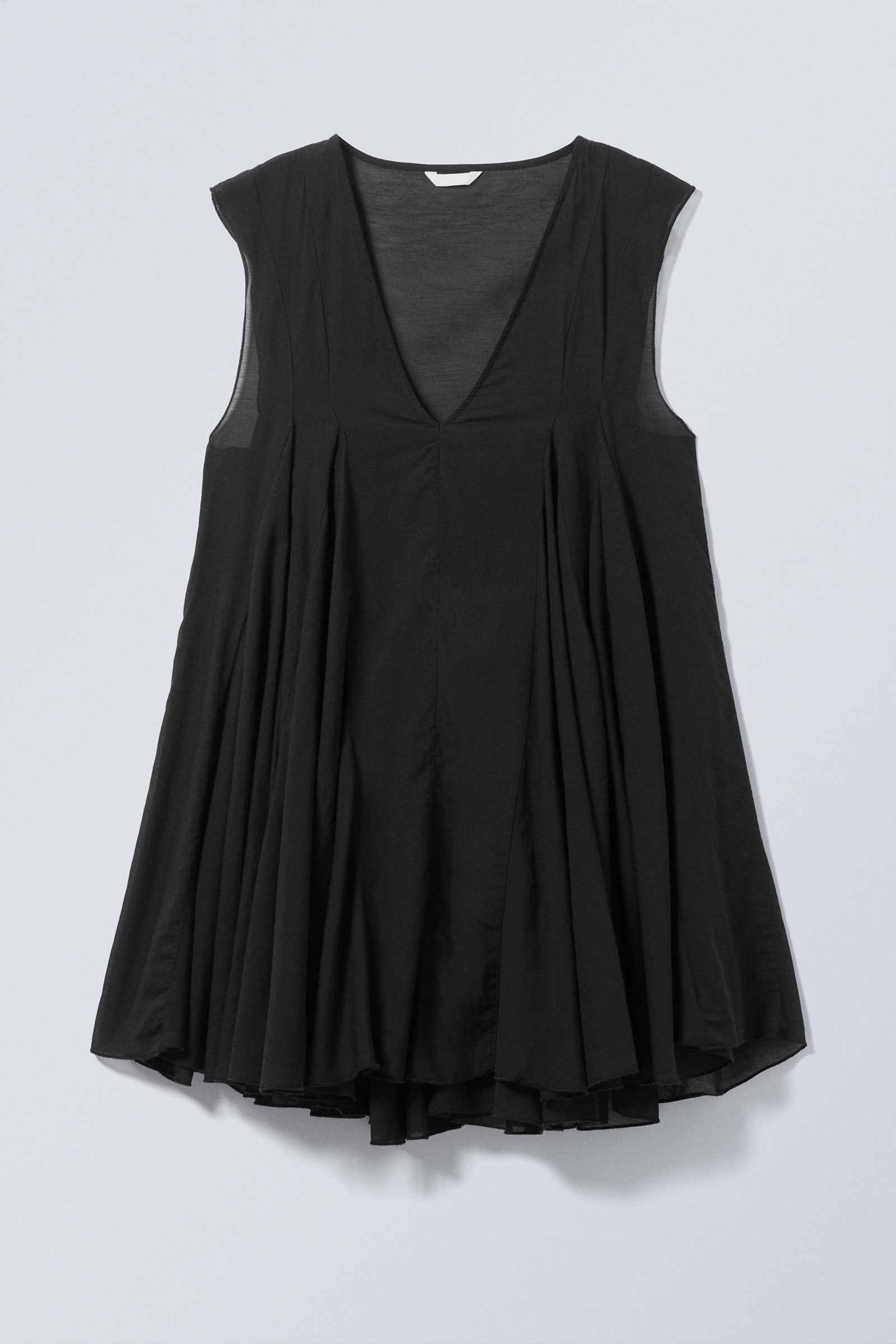 High-Low V-Neck Sleeveless Dress