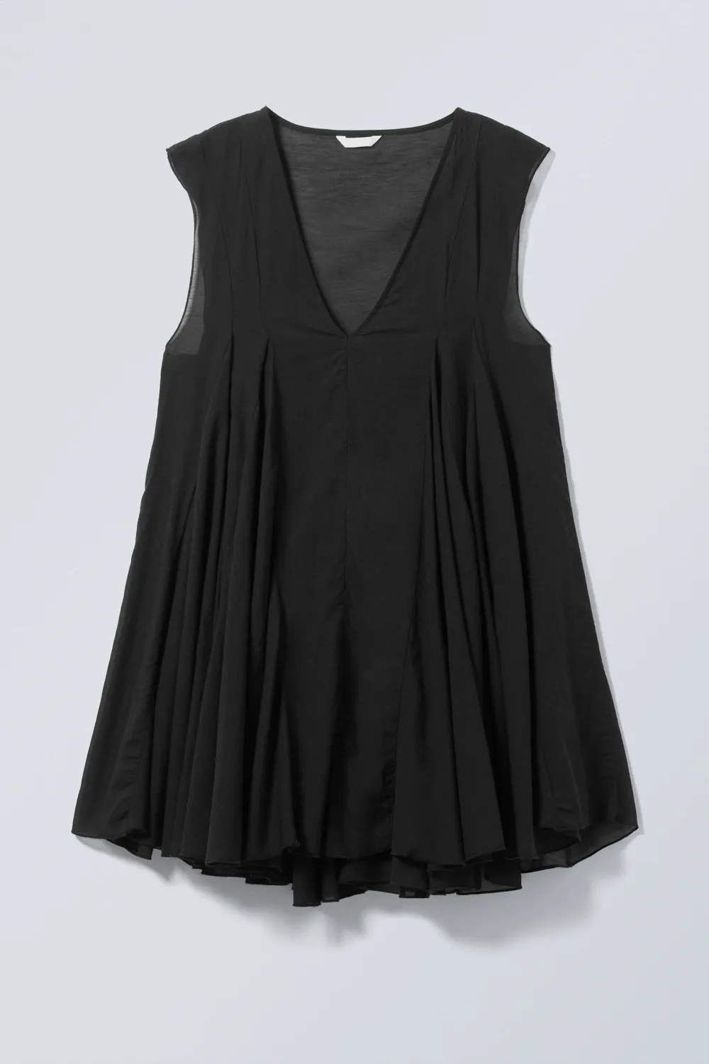 High-Low V-Neck Sleeveless Dress