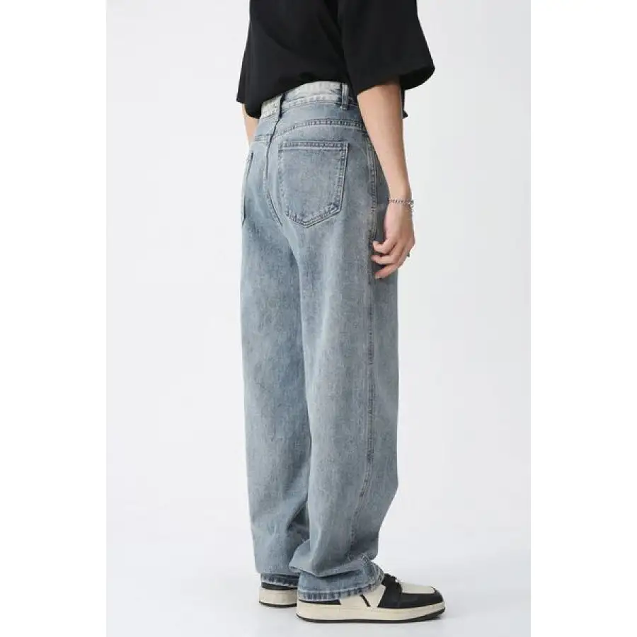 Wide Leg Jeans with Pockets Jeans