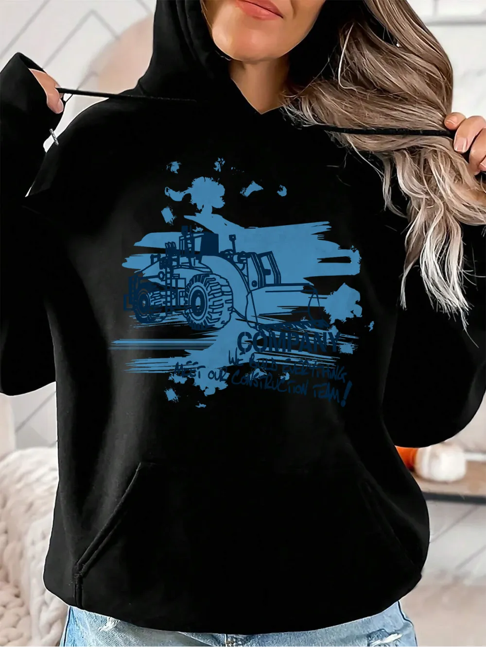 Women's Irregularly Patterned Sweatshirts