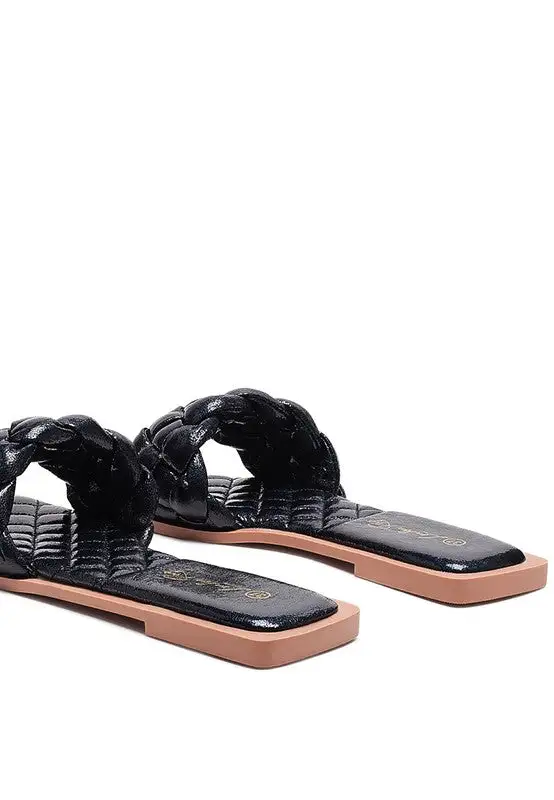 Quilted Woven Flats