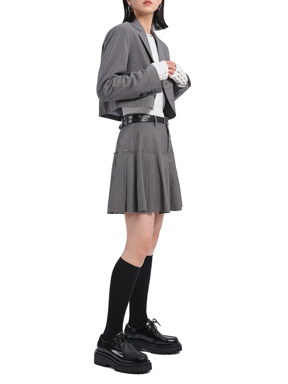 Cropped Short Suit Jacket