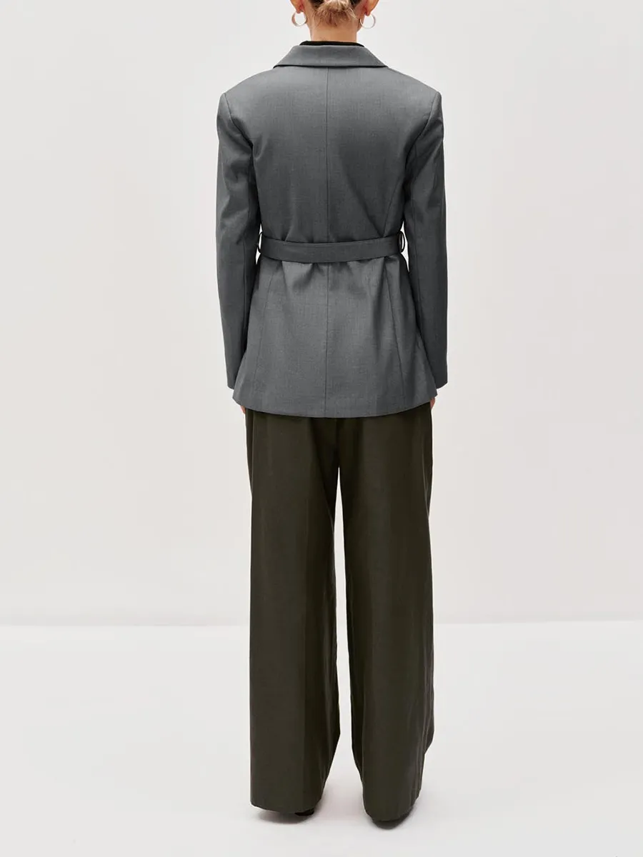 Lady's Corset Suit With A Long British Style Coat