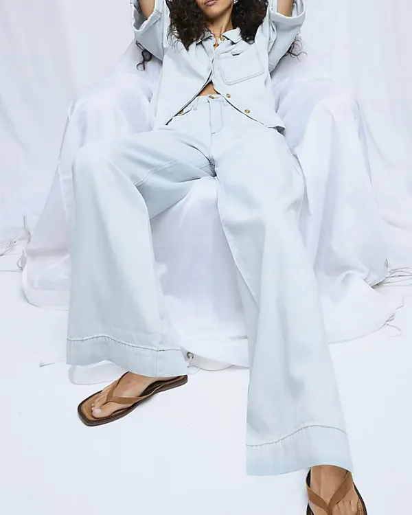 Breathable And Soft Cotton Wide-Leg Trousers